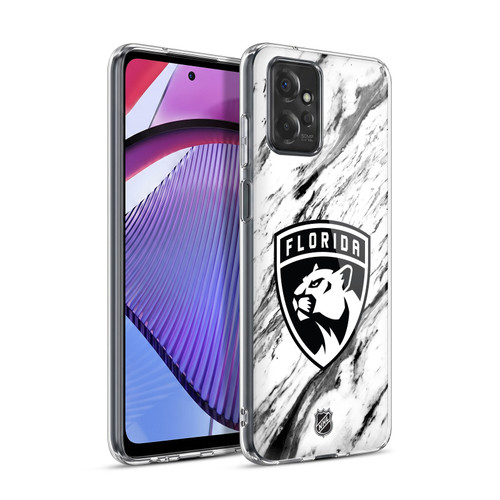 NHL Florida Panthers Marble Soft Gel Case for Motorola Moto G Power (2023)