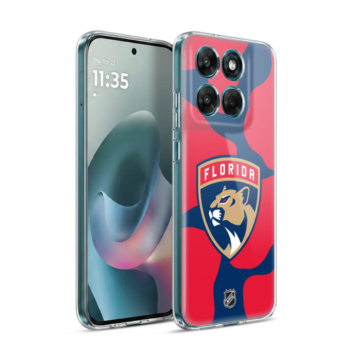NHL Florida Panthers Cow Pattern Soft Gel Case for Motorola Moto G77