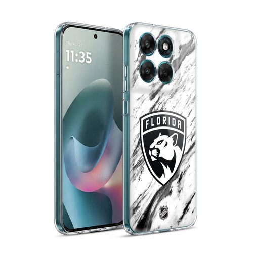 NHL Florida Panthers Marble Soft Gel Case for Motorola Moto G77