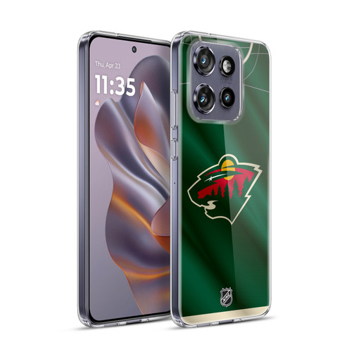 NHL Minnesota Wild Jersey Soft Gel Case for Motorola Edge 50 Neo