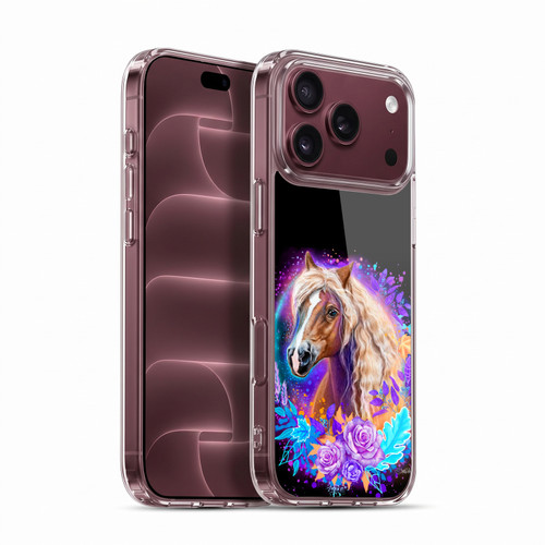 Sheena Pike Animals Purple Horse Spirit With Roses Soft Gel Case for Apple iPhone 18 Pro Max