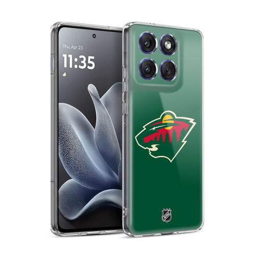 NHL Minnesota Wild Plain Soft Gel Case for Motorola Edge 70