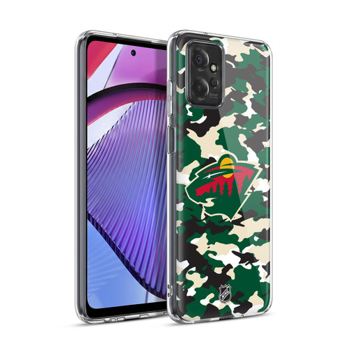 NHL Minnesota Wild Camouflage Soft Gel Case for Motorola Moto G Power (2023)