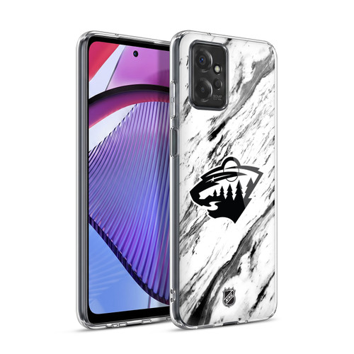 NHL Minnesota Wild Marble Soft Gel Case for Motorola Moto G Power (2023)