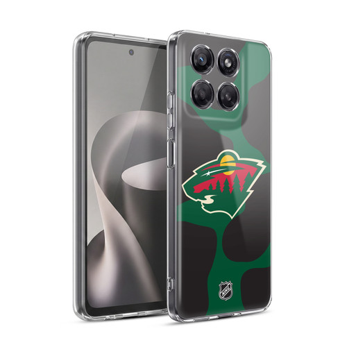 NHL Minnesota Wild Cow Pattern Soft Gel Case for Motorola Moto G37 Power