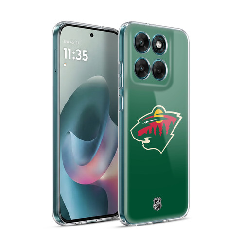 NHL Minnesota Wild Plain Soft Gel Case for Motorola Moto G77