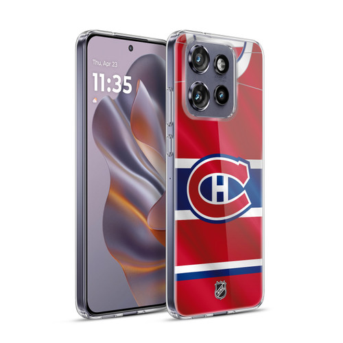 NHL Montreal Canadiens Jersey Soft Gel Case for Motorola Edge 50 Neo