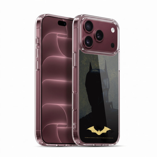The Batman Neo-Noir Graphics Silhouette Gold Logo Soft Gel Case for Apple iPhone 18 Pro Max