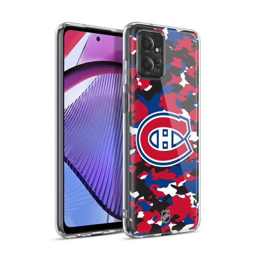 NHL Montreal Canadiens Camouflage Soft Gel Case for Motorola Moto G Power (2023)