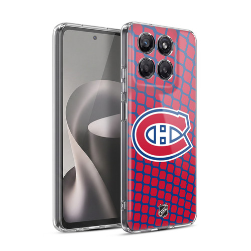 NHL Montreal Canadiens Net Pattern Soft Gel Case for Motorola Moto G37 Power