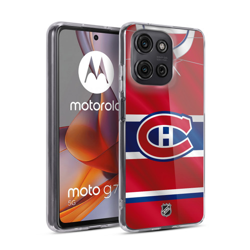 NHL Montreal Canadiens Jersey Soft Gel Case for Motorola Moto G75