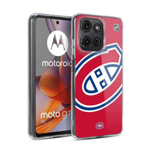 NHL Montreal Canadiens Oversized Soft Gel Case for Motorola Moto G75