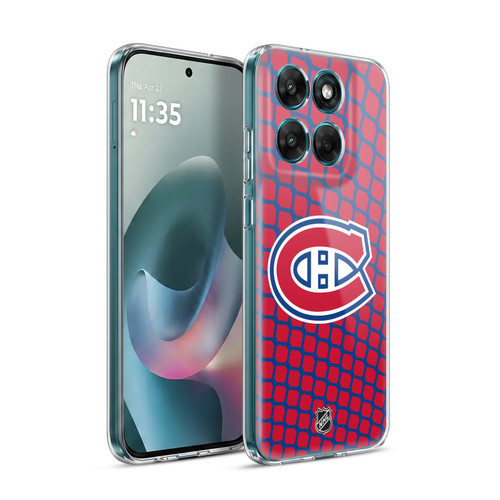 NHL Montreal Canadiens Net Pattern Soft Gel Case for Motorola Moto G77