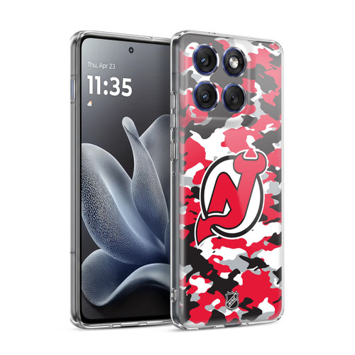 NHL New Jersey Devils Camouflage Soft Gel Case for Motorola Edge 70