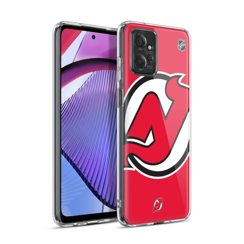 NHL New Jersey Devils Oversized Soft Gel Case for Motorola Moto G Power (2023)