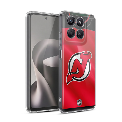 NHL New Jersey Devils Jersey Soft Gel Case for Motorola Moto G37 Power