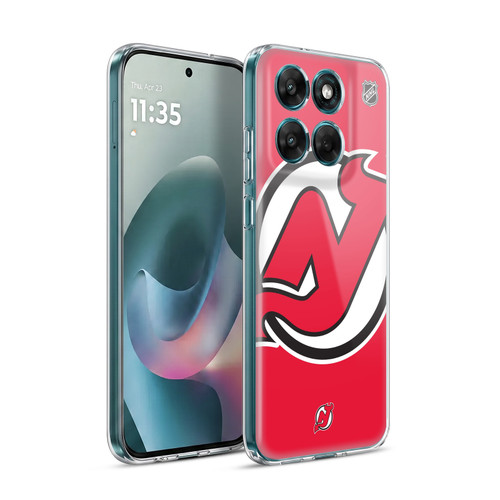 NHL New Jersey Devils Oversized Soft Gel Case for Motorola Moto G77