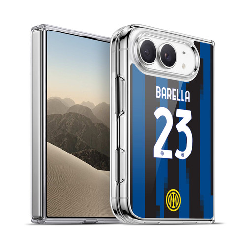 Fc Internazionale Milano 2023/24 Players Home Kit Nicolò Barella Soft Gel Case for Apple iPhone Duo