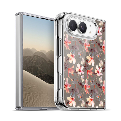 Micklyn Le Feuvre Florals Coral Hibiscus Soft Gel Case for Apple iPhone Duo