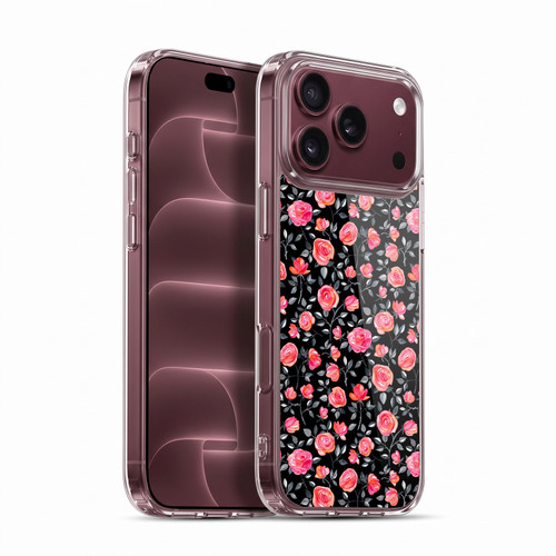 Micklyn Le Feuvre Florals Roses on Black Soft Gel Case for Apple iPhone 18 Pro Max
