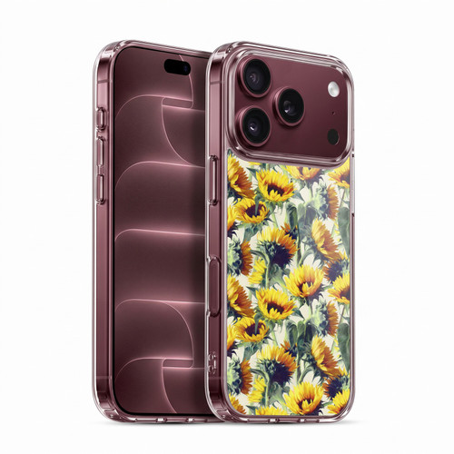 Micklyn Le Feuvre Florals Sunflowers Forever Soft Gel Case for Apple iPhone 18 Pro