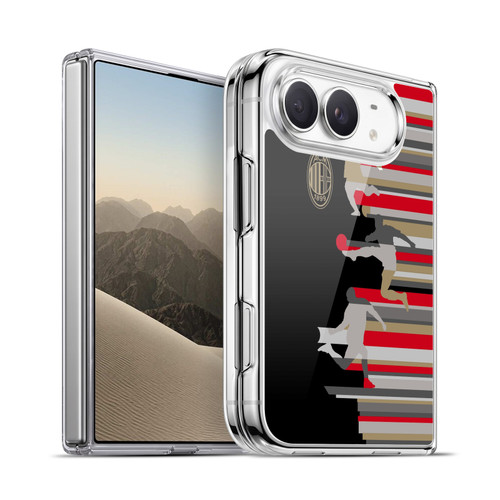 AC Milan Adults Silhouette Soft Gel Case for Apple iPhone Duo