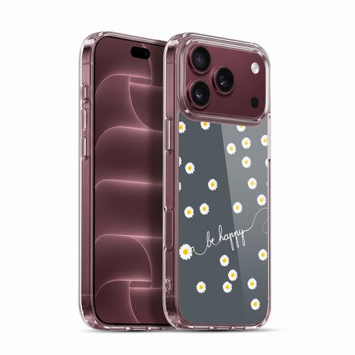 Monika Strigel Happy Daisy Grey Soft Gel Case for Apple iPhone 18 Pro Max