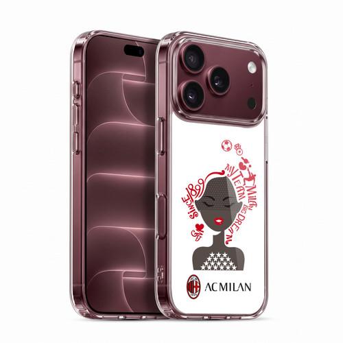 AC Milan Children I Love My Team Soft Gel Case for Apple iPhone 18 Pro
