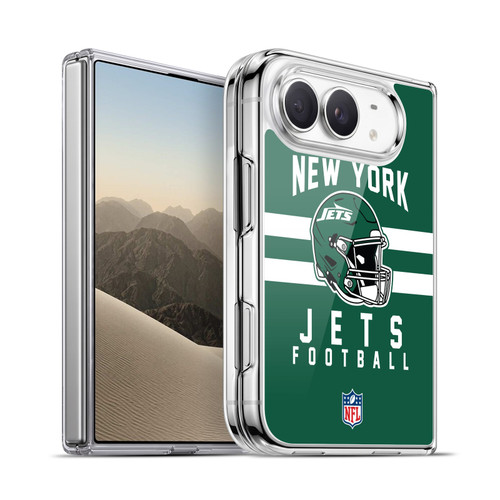 NFL New York Jets Graphics Helmet Typography Soft Gel Case for Apple iPhone Duo