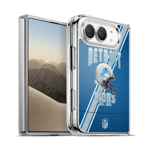 NFL Detroit Lions Logo Art Football Stripes Soft Gel Case for Apple iPhone Duo