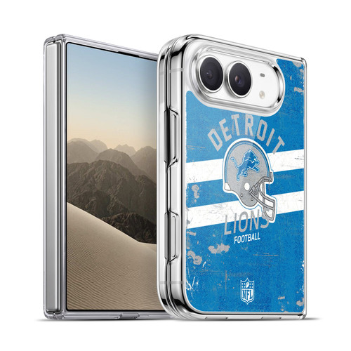 NFL Detroit Lions Logo Art Helmet Distressed Soft Gel Case for Apple iPhone Duo