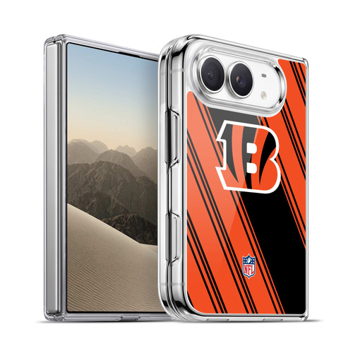 NFL Cincinnati Bengals Artwork Stripes Soft Gel Case for Apple iPhone Duo
