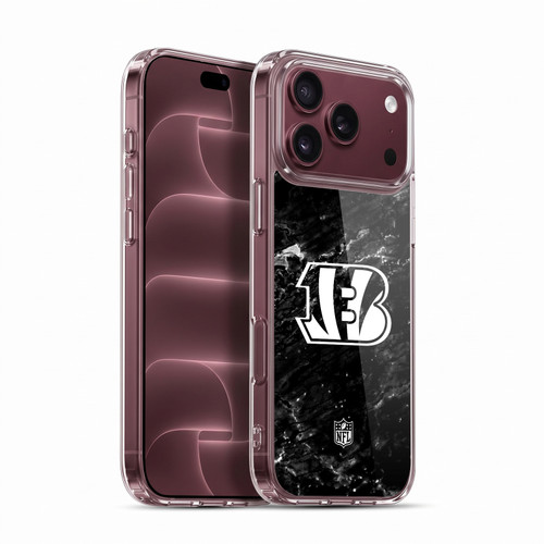 NFL Cincinnati Bengals Artwork Marble Soft Gel Case for Apple iPhone 18 Pro Max