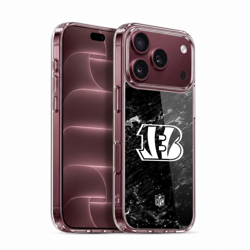 NFL Cincinnati Bengals Artwork Marble Soft Gel Case for Apple iPhone 18 Pro