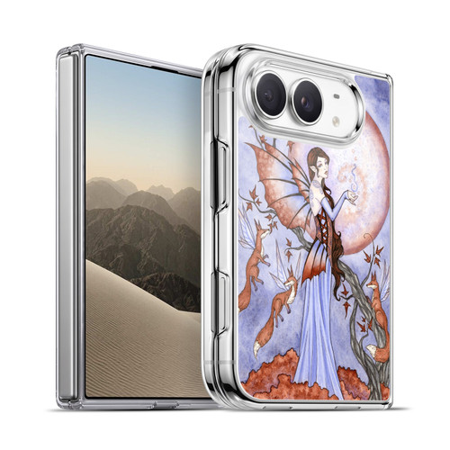 Amy Brown Mystical Art Moon Spell Fairy & Magic Foxes Soft Gel Case for Apple iPhone Duo