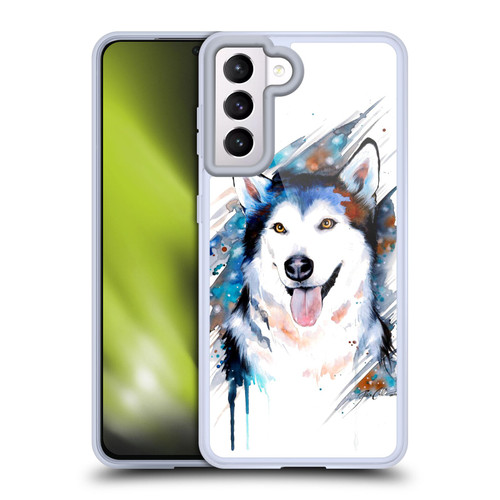 Pixie Cold Animals Husky Soft Gel Case for Samsung Galaxy S21 5G