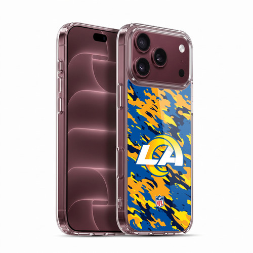 NFL Los Angeles Rams Logo Camou Soft Gel Case for Apple iPhone 18 Pro Max