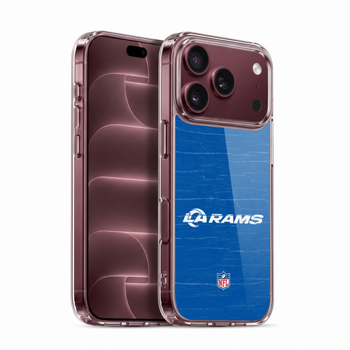 NFL Los Angeles Rams Logo Distressed Look Soft Gel Case for Apple iPhone 18 Pro