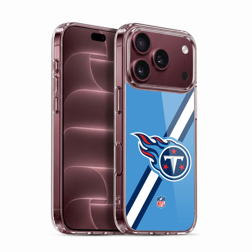 NFL Tennessee Titans Logo Stripes Soft Gel Case for Apple iPhone 18 Pro