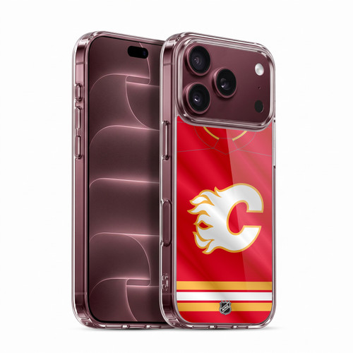 NHL Calgary Flames Jersey Soft Gel Case for Apple iPhone 18 Pro