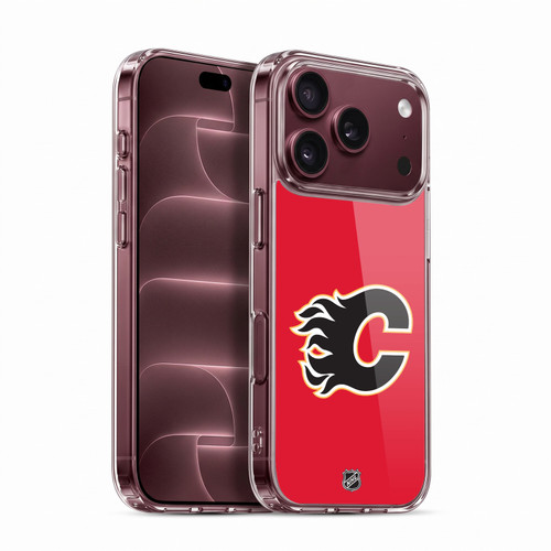 NHL Calgary Flames Plain Soft Gel Case for Apple iPhone 18 Pro