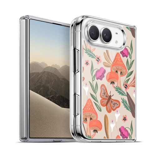 Anis Illustration Floral And Leaves Mushrooms Soft Gel Case for Apple iPhone Duo