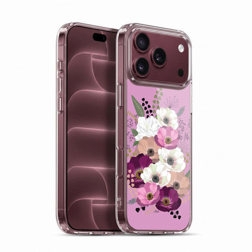 Anis Illustration Flowers Bouquet 3 Soft Gel Case for Apple iPhone 18 Pro Max