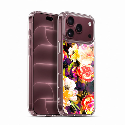 Anis Illustration Flowers Purple Soft Gel Case for Apple iPhone 18 Pro Max