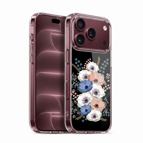 Anis Illustration Flowers Bouquet 5 Soft Gel Case for Apple iPhone 18 Pro