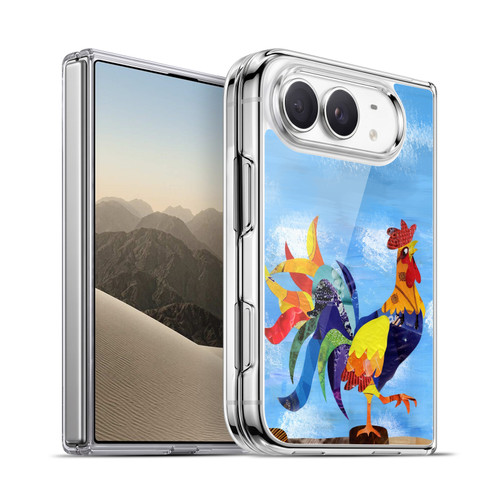 Artpoptart Animals Colorful Rooster Soft Gel Case for Apple iPhone Duo