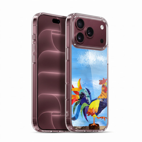 Artpoptart Animals Colorful Rooster Soft Gel Case for Apple iPhone 18 Pro Max