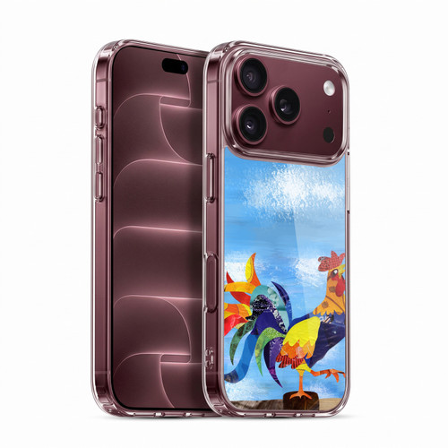 Artpoptart Animals Colorful Rooster Soft Gel Case for Apple iPhone 18 Pro