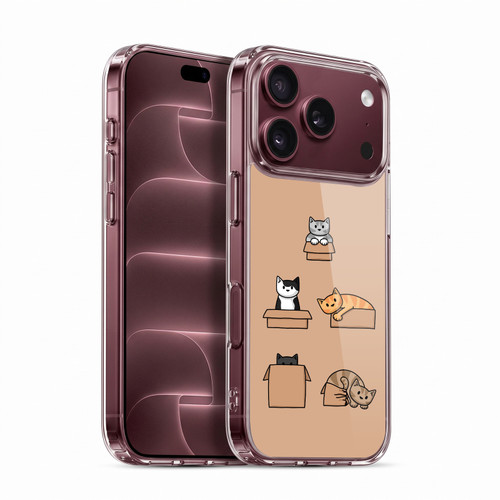 Beth Wilson Doodle Cats 2 Boxes Soft Gel Case for Apple iPhone 18 Pro