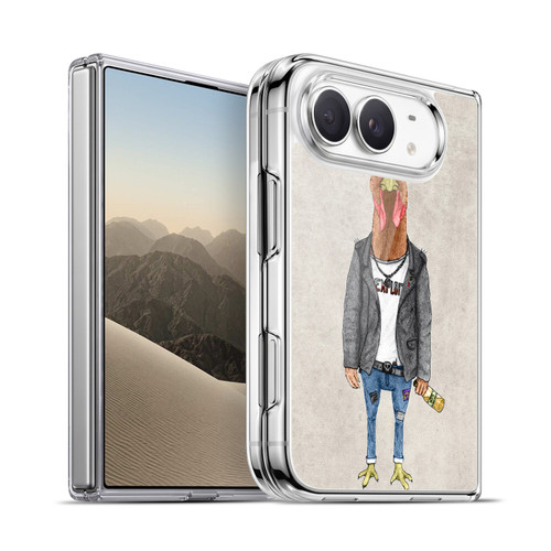 Barruf Animals Punk Rooster Soft Gel Case for Apple iPhone Duo